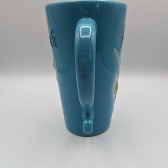 Disney Tinkerbell 3D Blue Tall Ceramic Mug, Enchanting Fairies Collection, 6.25" - Picture 4 of 10